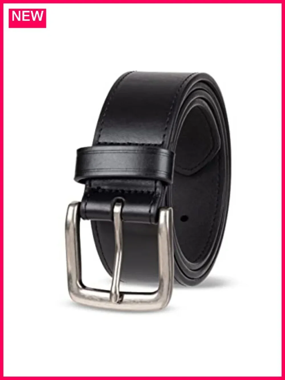 Raw Edge Jeans Belt - 1.6 inch Width, 7 Hole Adjustable